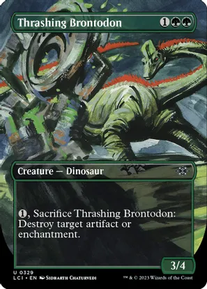 Thrashing Brontodon (Borderless)